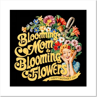 Blooming MOM Blooming Flowers Happy mother's day | Mother's day | Mom lover gifts Posters and Art